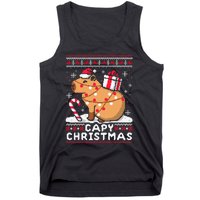 Capy Ugly Christmas Sweater Capybara Lover Christmas Tank Top