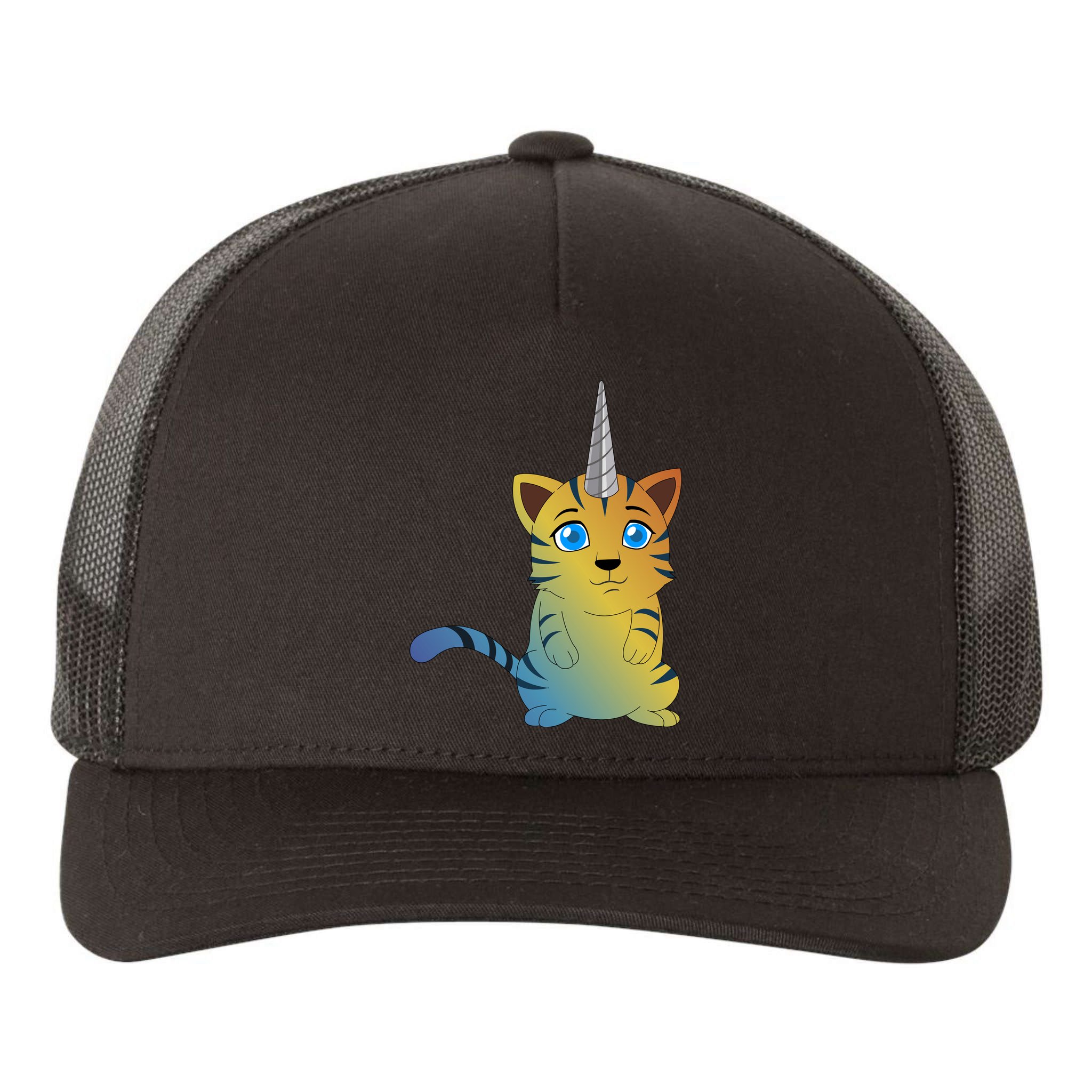 Cat Unicorn Caticorn Yupoong Adult 5-Panel Trucker Hat