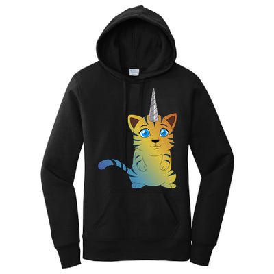 Cat Unicorn Caticorn Women's Pullover Hoodie