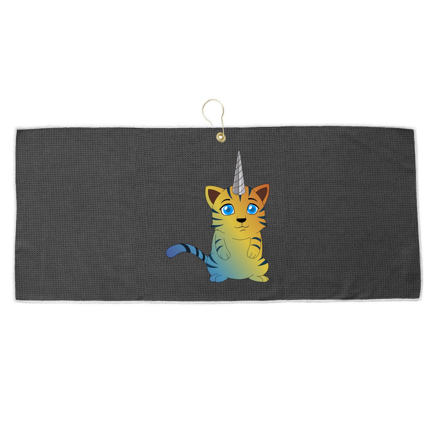 Cat Unicorn Caticorn Large Microfiber Waffle Golf Towel