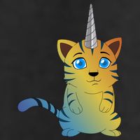 Cat Unicorn Caticorn Golf Towel