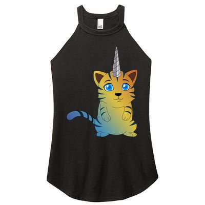Cat Unicorn Caticorn Women's Perfect Tri Rocker Tank