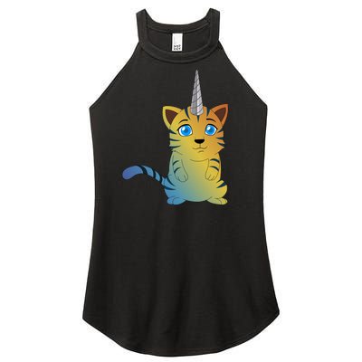 Cat Unicorn Caticorn Women’s Perfect Tri Rocker Tank