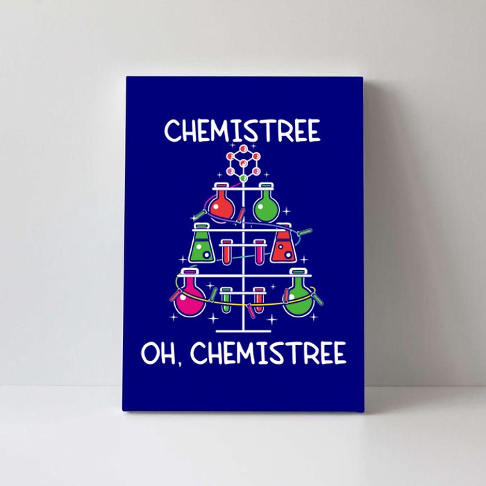 Chemistree Ugly Christmas Tree Chemistry Science Pun Funny Gift Canvas