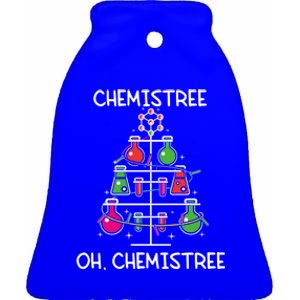 Chemistree Ugly Christmas Tree Chemistry Science Pun Funny Gift Ceramic Bell Ornament