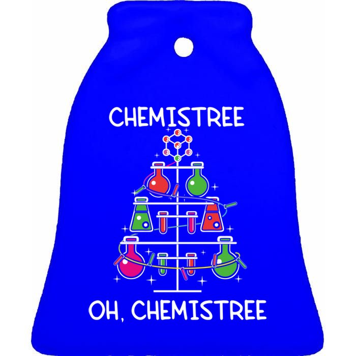 Chemistree Ugly Christmas Tree Chemistry Science Pun Funny Gift Ceramic Bell Ornament