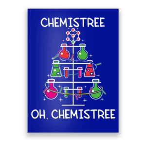 Chemistree Ugly Christmas Tree Chemistry Science Pun Funny Gift Poster