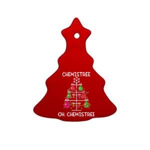 Chemistree Ugly Christmas Tree Chemistry Science Pun Funny Gift Ceramic Tree Ornament