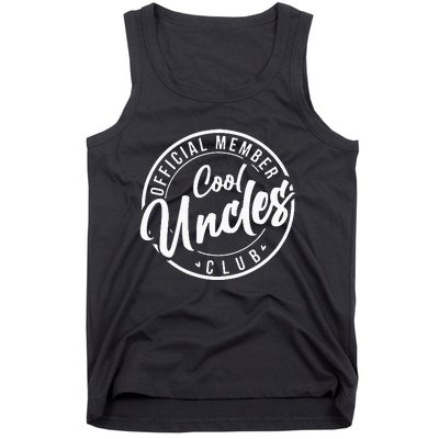 Cool Uncles Club Vintage Fathers Day Tank Top