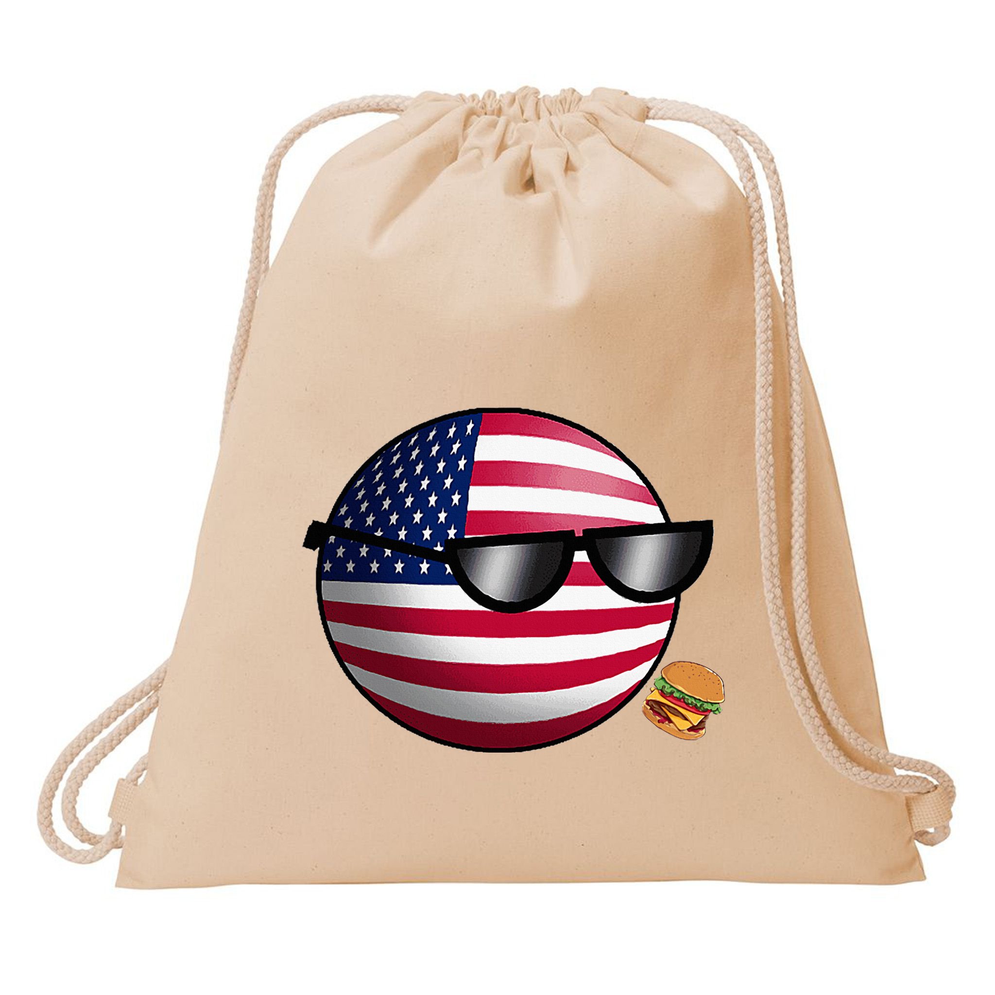 Countryballs Usa Drawstring Bag