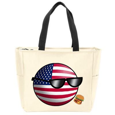Countryballs Usa Zip Tote Bag