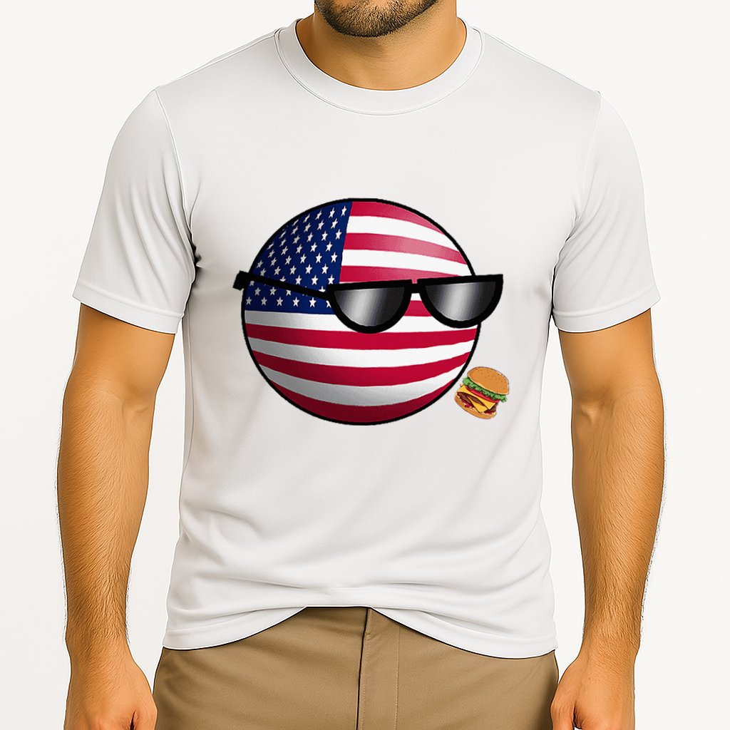 Countryballs Usa Cooling Performance Crew T-Shirt