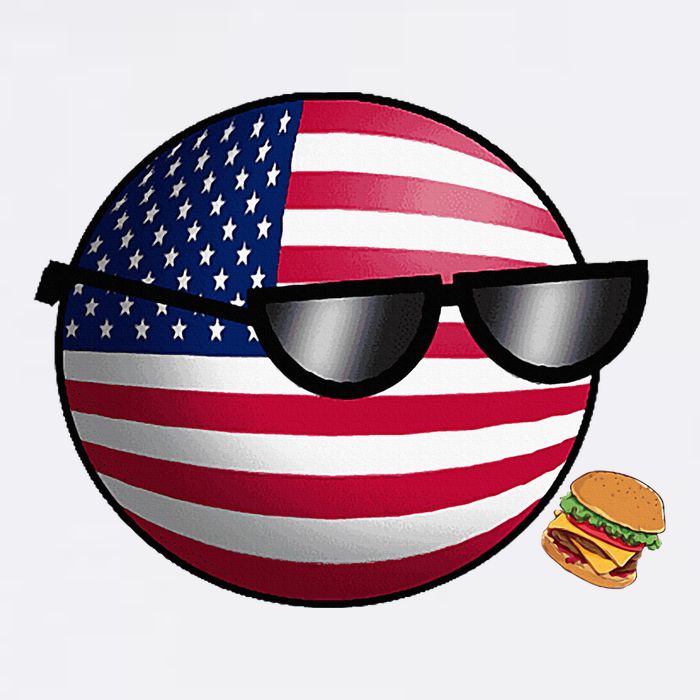 Countryballs Usa Cooling Performance Crew T-Shirt