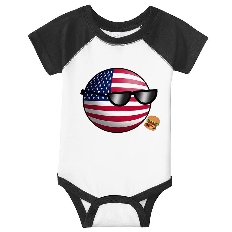 Countryballs Usa Infant Baby Jersey Bodysuit