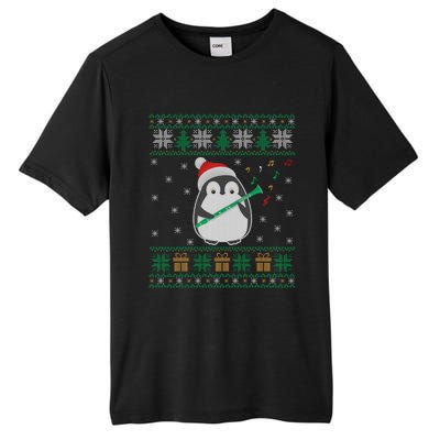 Clarinet Ugly Christmas Sweater Penguin Xmas Family Matching Cute Gift Tall Fusion ChromaSoft Performance T-Shirt