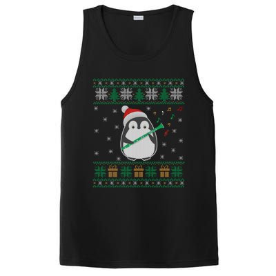 Clarinet Ugly Christmas Sweater Penguin Xmas Family Matching Cute Gift PosiCharge Competitor Tank