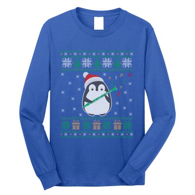 Clarinet Ugly Christmas Sweater Penguin Xmas Family Matching Cute Gift Long Sleeve Shirt