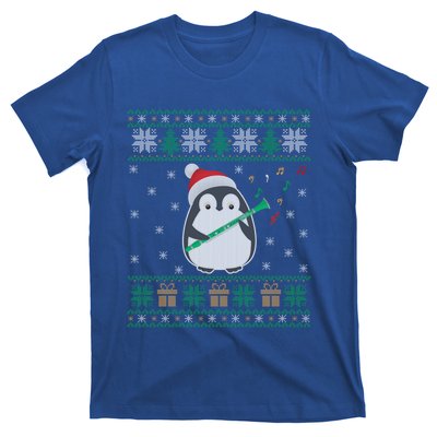 Clarinet Ugly Christmas Sweater Penguin Xmas Family Matching Cute Gift T-Shirt