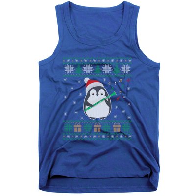 Clarinet Ugly Christmas Sweater Penguin Xmas Family Matching Cute Gift Tank Top