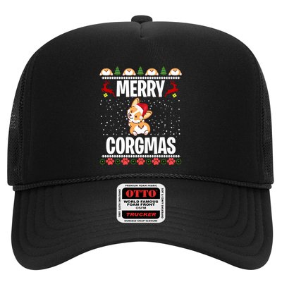 Corgi Ugly Christmas Merry Corgmas Santa Corgi Trucker Hat