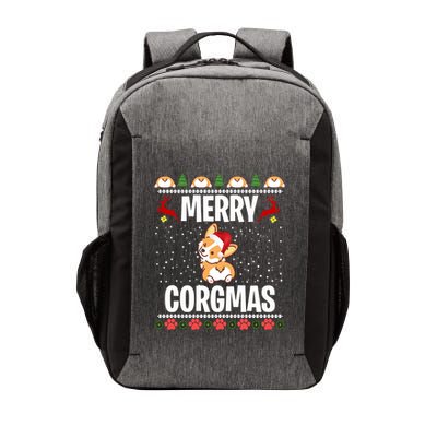 Corgi Ugly Christmas Merry Corgmas Santa Corgi Vector Backpack