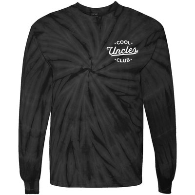 Cool Uncles Club Best Uncle Ever Funny Pocket Fathers Day Tie-Dye Long Sleeve Shirt