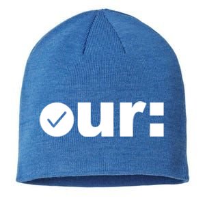 Check Ur Colon Cancer Awareness Colonoscopy Colorectal Blue Meaningful Gift Sustainable Beanie