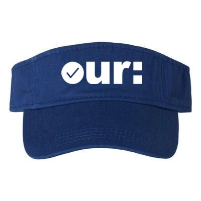 Check Ur Colon Cancer Awareness Colonoscopy Colorectal Blue Meaningful Gift Valucap Bio-Washed Visor