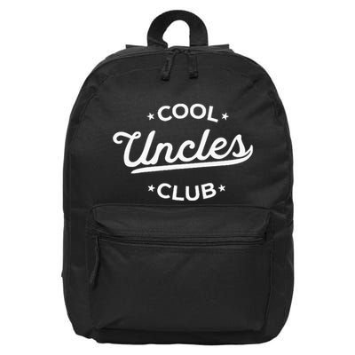Cool Uncles Club Best Uncle Ever Funny Pocket 16 in Basic Backpack