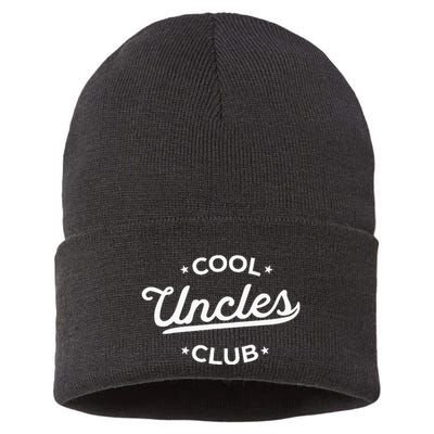 Cool Uncles Club Best Uncle Ever Funny Pocket Sustainable Knit Beanie