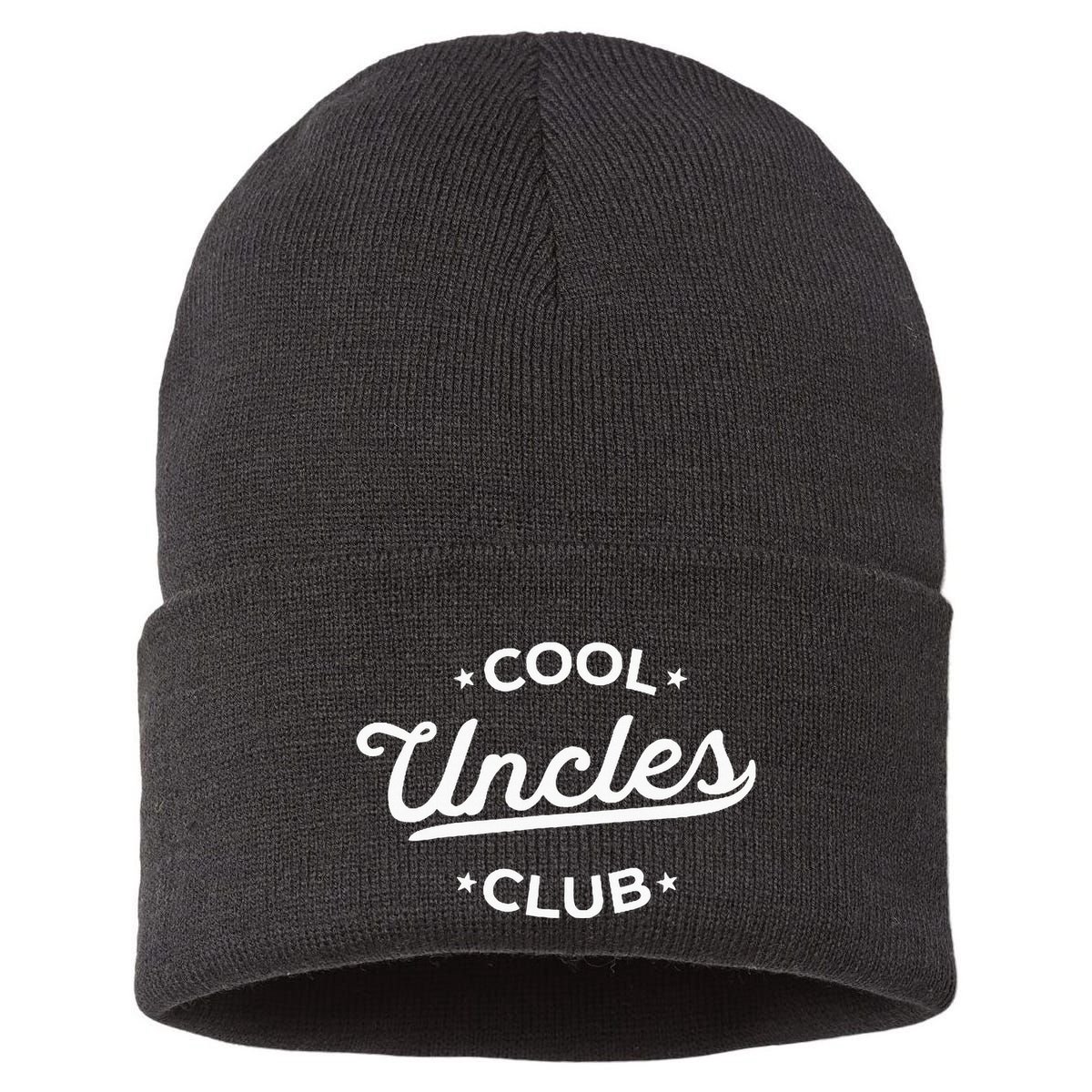 Cool Uncles Club Best Uncle Ever Funny Pocket Sustainable Knit Beanie