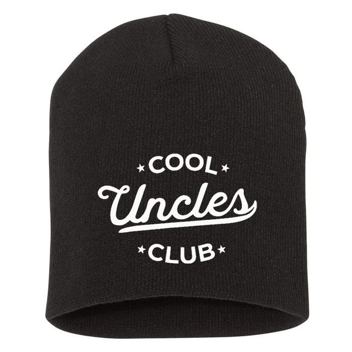 Cool Uncles Club Best Uncle Ever Funny Pocket Short Acrylic Beanie