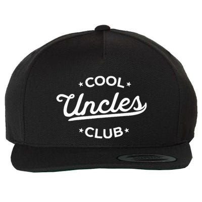 Cool Uncles Club Best Uncle Ever Funny Pocket Wool Snapback Cap