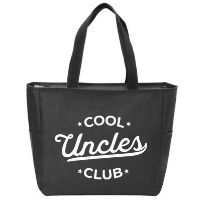 Cool Uncles Club Best Uncle Ever Funny Pocket Zip Tote Bag