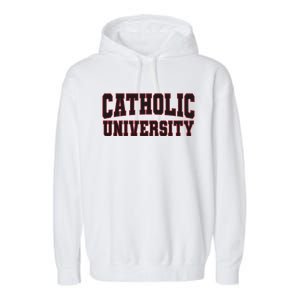 Catholic University Garment-Dyed Fleece Hoodie