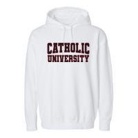 Catholic University Garment-Dyed Fleece Hoodie