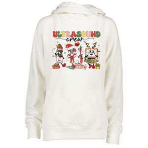 Christmas Ultrasound Crew Xmas Sonographer Radiology Womens Funnel Neck Pullover Hood