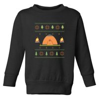 Camping Ugly Christmas Sweater Tee Camping Gift Toddler Sweatshirt