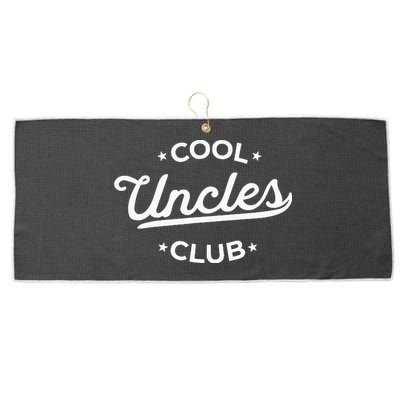 Cool Uncles Club Best Uncle Ever Funny Pocket Fathers Day Large Microfiber Waffle Golf Towel