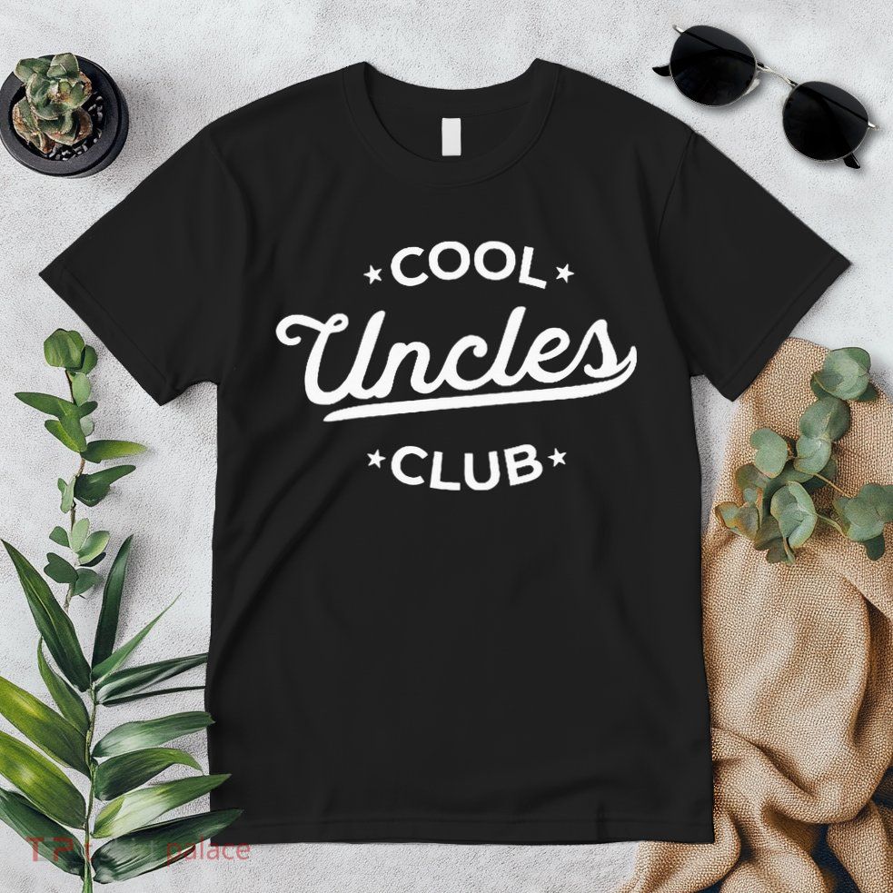Cool Uncles Club Best Uncle Ever Funny Pocket Fathers Day Premium T-Shirt