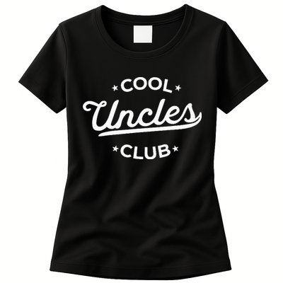 Cool Uncles Club Best Uncle Ever Funny Pocket Fathers Day Womens T-Shirt