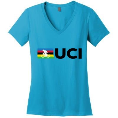 Cycling UCI Women's V-Neck T-Shirt