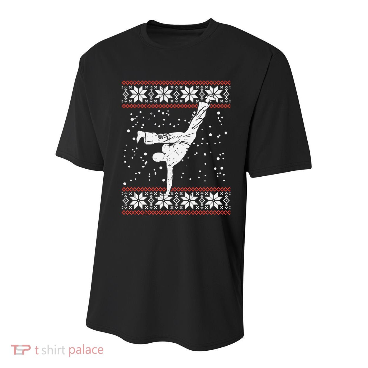 Capoeira Ugly Christmas Sweater Martial Arts Fighter Gift Youth Performance Sprint T-Shirt