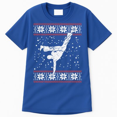 Capoeira Ugly Christmas Sweater Martial Arts Fighter Gift Tall T-Shirt