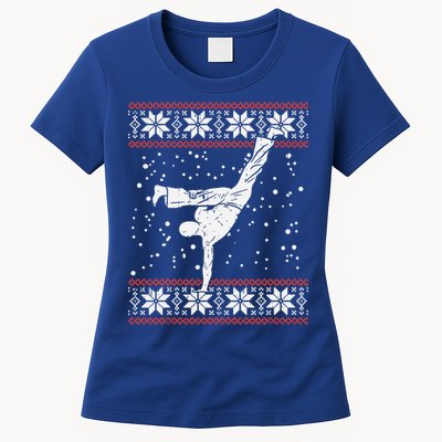 Capoeira Ugly Christmas Sweater Martial Arts Fighter Gift Womens T-Shirt