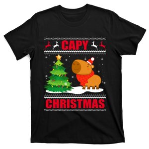 Capy Ugly Christmas Capybara Lover Christmas T-Shirt