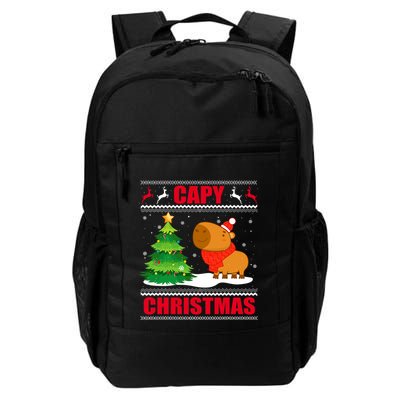 Capy Ugly Christmas Capybara Lover Christmas Daily Commute Backpack