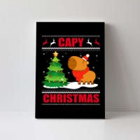 Capy Ugly Christmas Capybara Lover Christmas Canvas