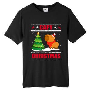 Capy Ugly Christmas Capybara Lover Christmas Tall Fusion ChromaSoft Performance T-Shirt