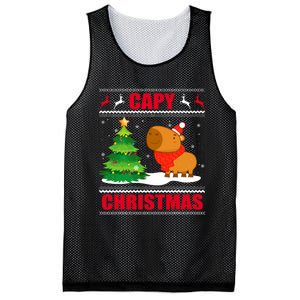 Capy Ugly Christmas Capybara Lover Christmas Mesh Reversible Basketball Jersey Tank